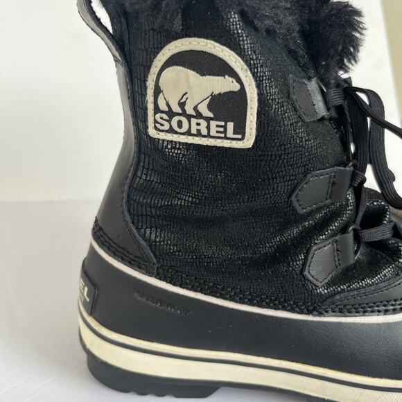Sorel boots Tivoli III Women’s Size 9 Black Leather Waterproof winter warm - Picture 15 of 16